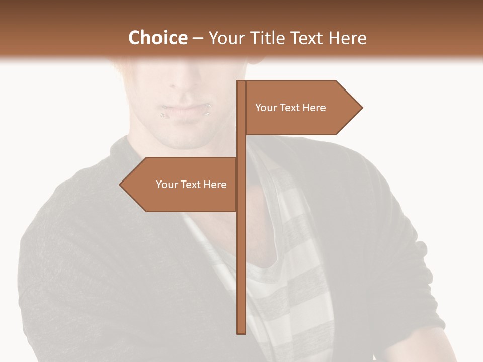 Guy With Mohawk PowerPoint Template