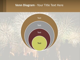 People Look At Fireworks PowerPoint Template