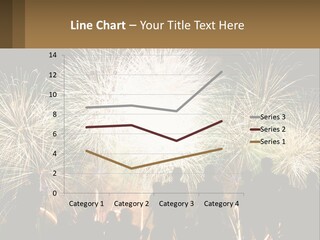 People Look At Fireworks PowerPoint Template