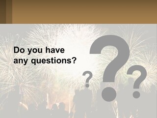 People Look At Fireworks PowerPoint Template
