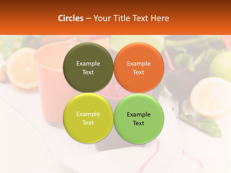 Carrot Juice, Beets With Herbs PowerPoint Template
