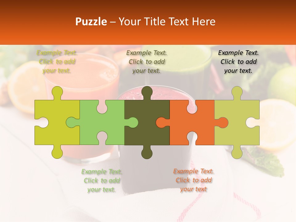 Carrot Juice, Beets With Herbs PowerPoint Template