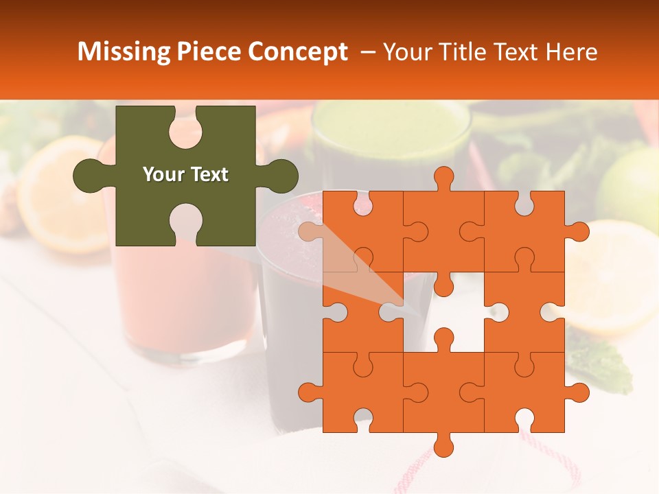 Carrot Juice, Beets With Herbs PowerPoint Template