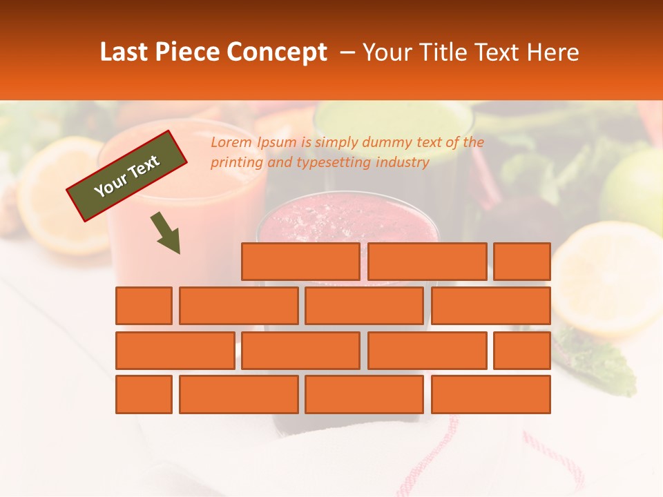 Carrot Juice, Beets With Herbs PowerPoint Template