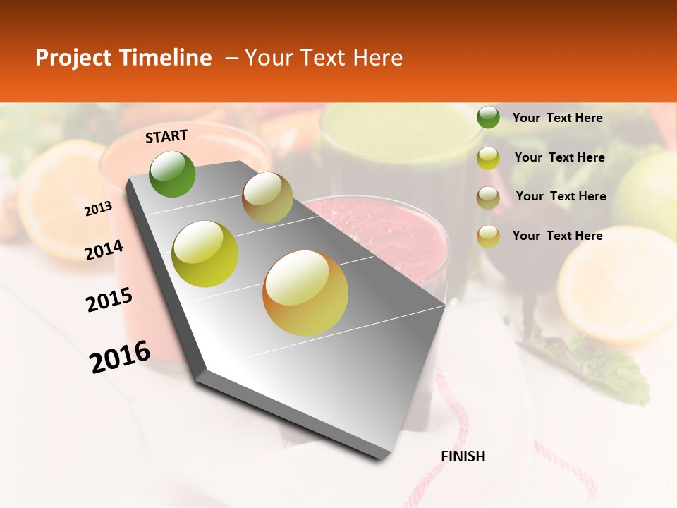 Carrot Juice, Beets With Herbs PowerPoint Template