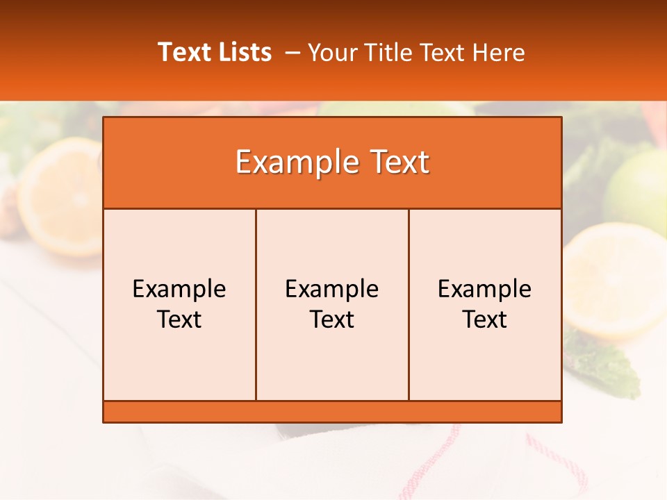 Carrot Juice, Beets With Herbs PowerPoint Template
