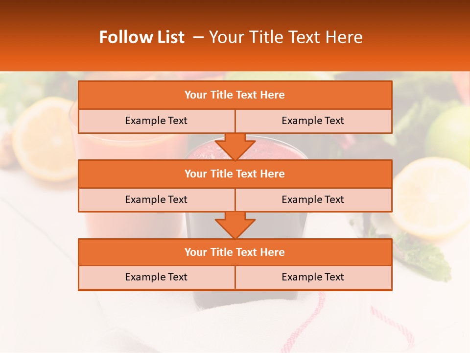 Carrot Juice, Beets With Herbs PowerPoint Template