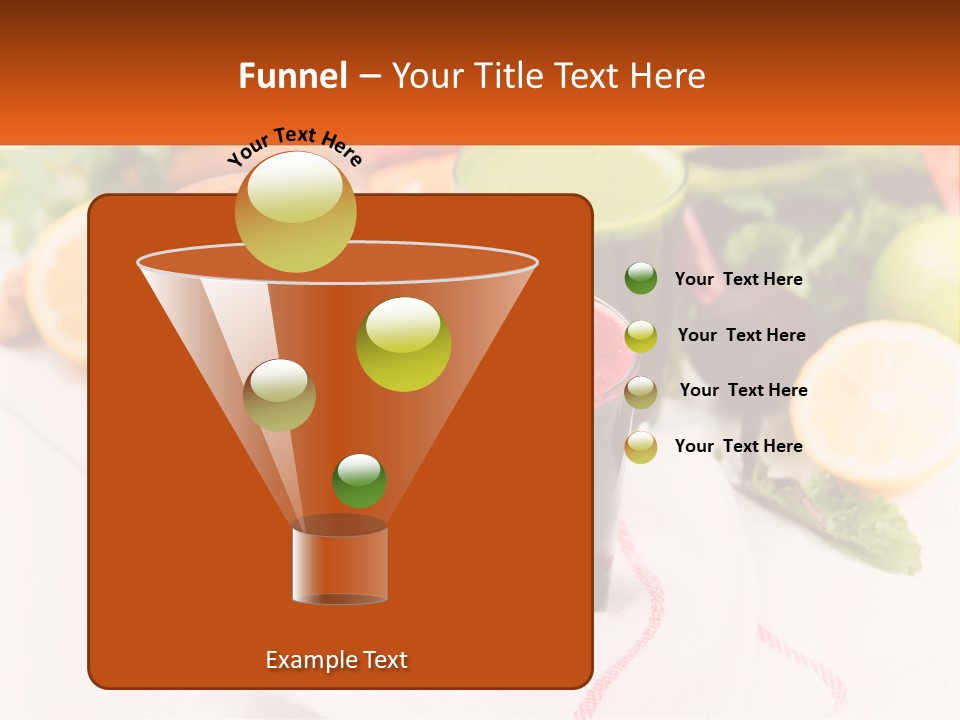Carrot Juice, Beets With Herbs PowerPoint Template