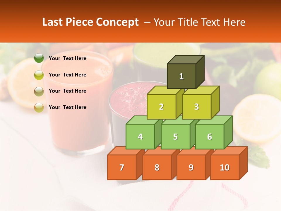 Carrot Juice, Beets With Herbs PowerPoint Template
