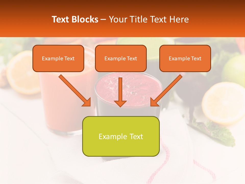 Carrot Juice, Beets With Herbs PowerPoint Template