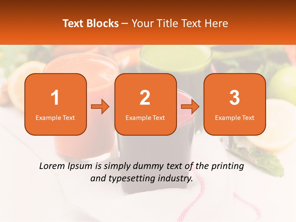 Carrot Juice, Beets With Herbs PowerPoint Template