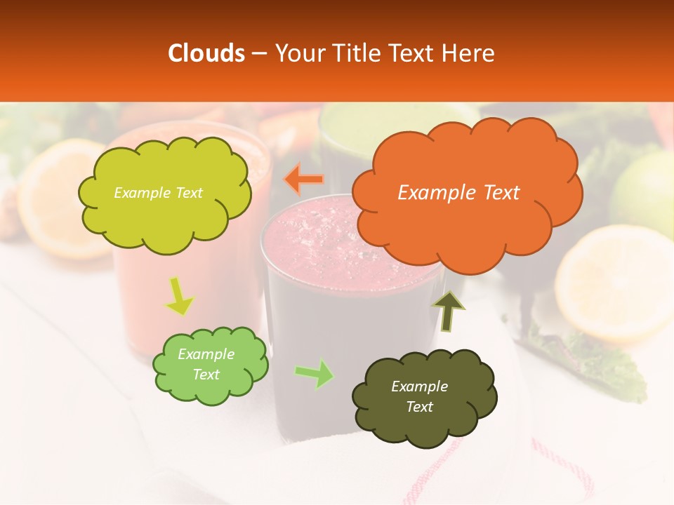 Carrot Juice, Beets With Herbs PowerPoint Template