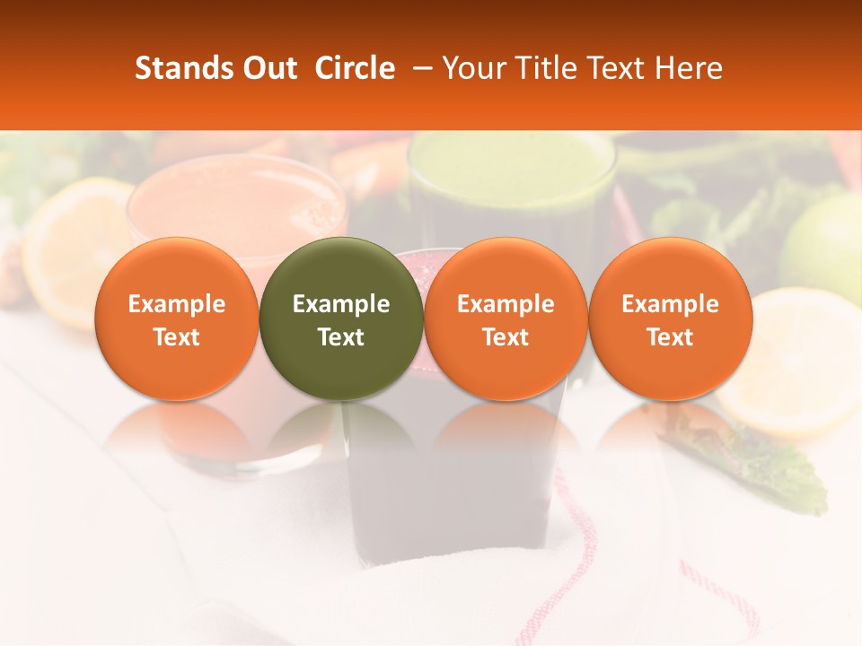 Carrot Juice, Beets With Herbs PowerPoint Template