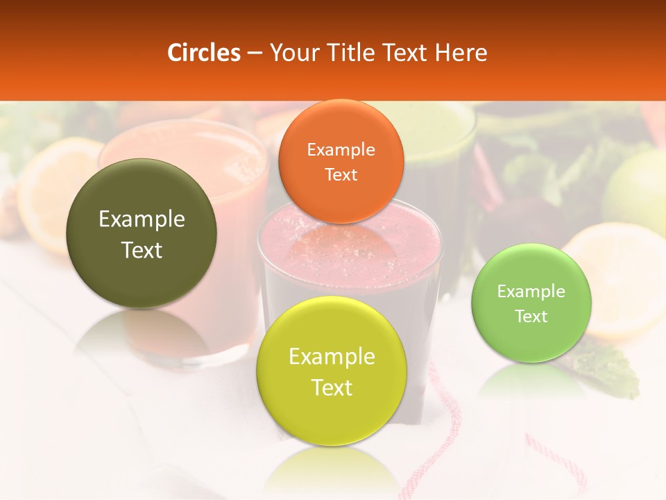 Carrot Juice, Beets With Herbs PowerPoint Template