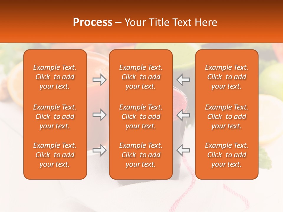 Carrot Juice, Beets With Herbs PowerPoint Template