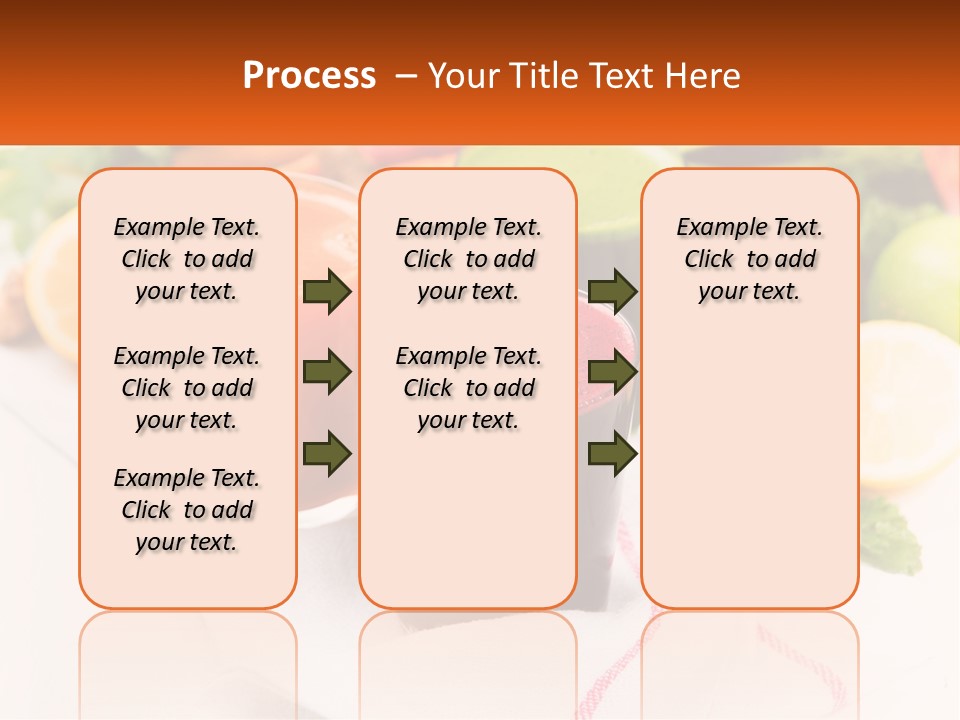 Carrot Juice, Beets With Herbs PowerPoint Template