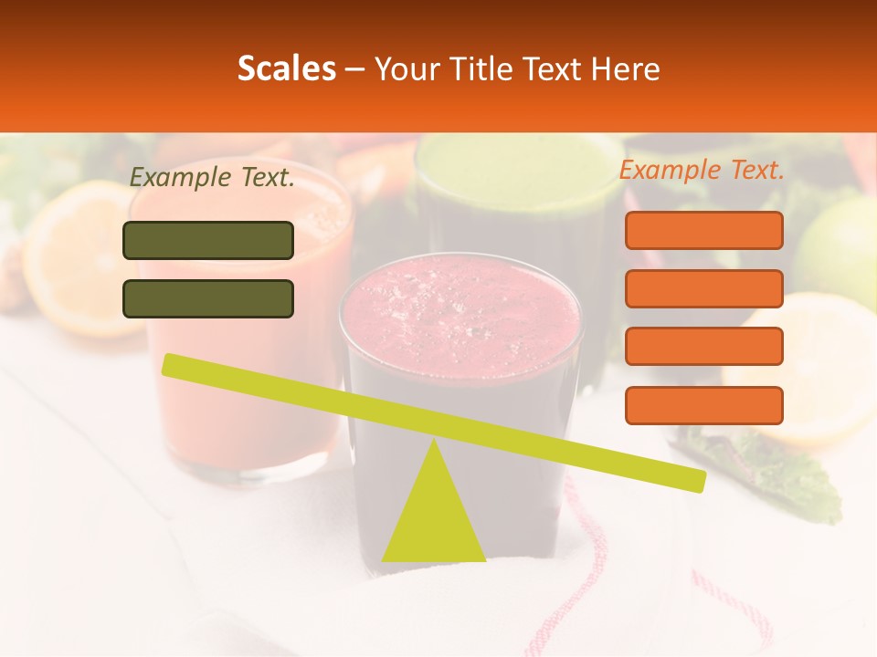 Carrot Juice, Beets With Herbs PowerPoint Template
