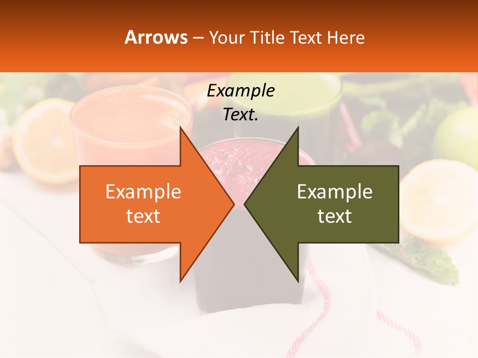 Carrot Juice, Beets With Herbs PowerPoint Template