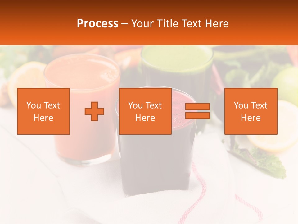 Carrot Juice, Beets With Herbs PowerPoint Template