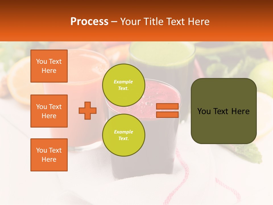 Carrot Juice, Beets With Herbs PowerPoint Template