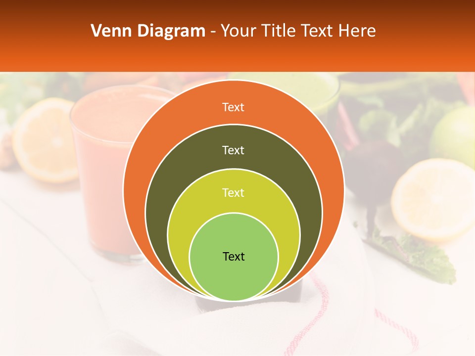 Carrot Juice, Beets With Herbs PowerPoint Template