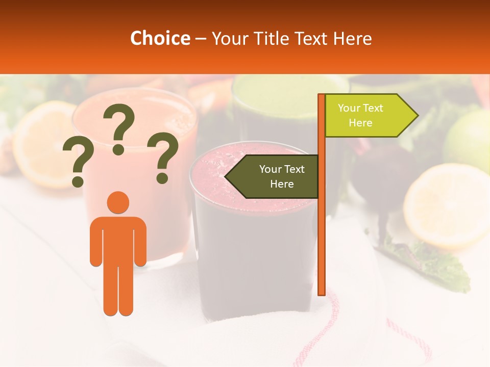 Carrot Juice, Beets With Herbs PowerPoint Template