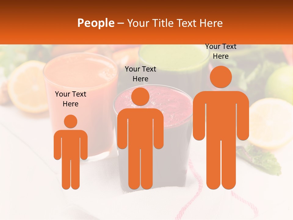 Carrot Juice, Beets With Herbs PowerPoint Template