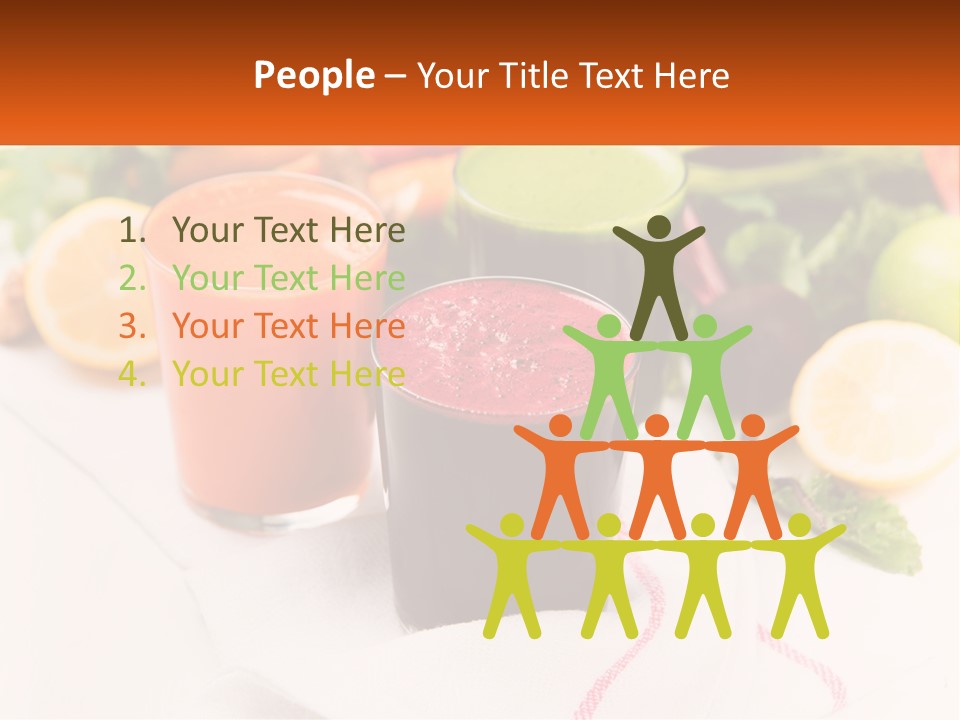Carrot Juice, Beets With Herbs PowerPoint Template