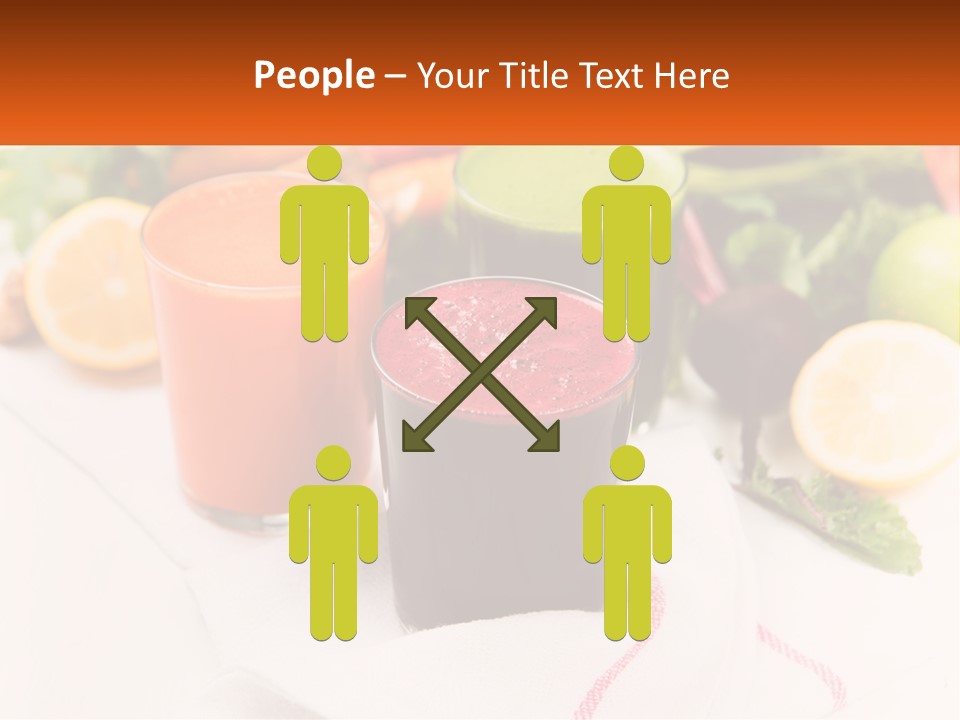 Carrot Juice, Beets With Herbs PowerPoint Template