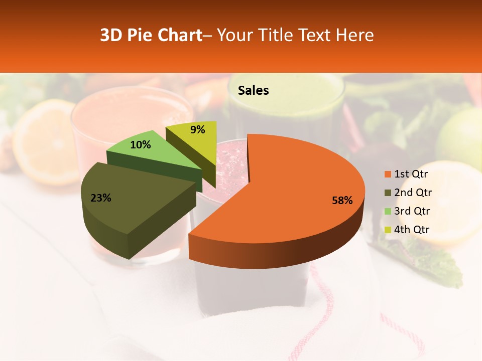 Carrot Juice, Beets With Herbs PowerPoint Template
