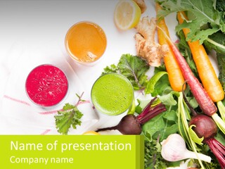 Vegetable Juice PowerPoint Template