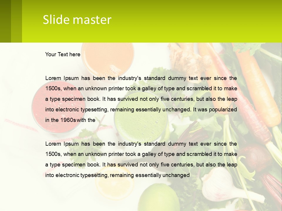 Vegetable Juice PowerPoint Template