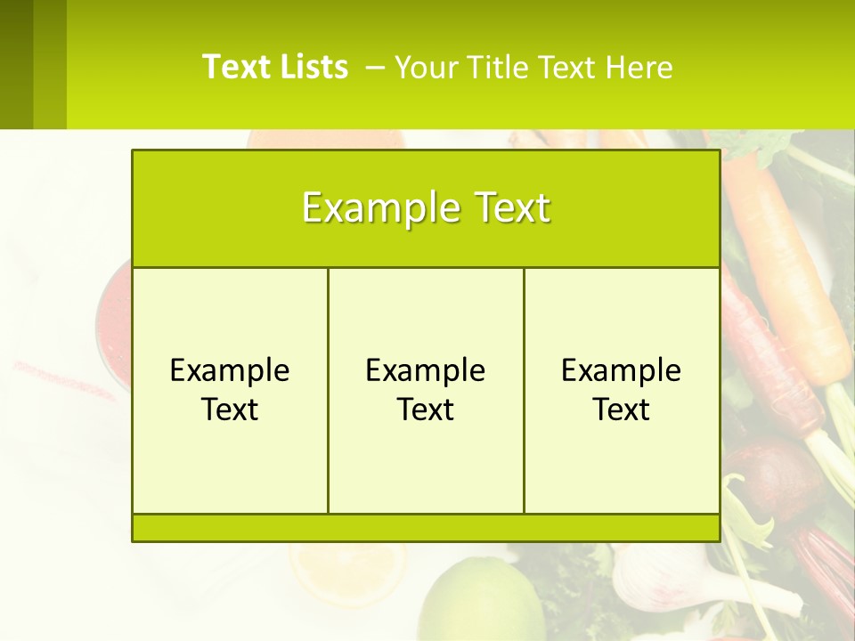 Vegetable Juice PowerPoint Template