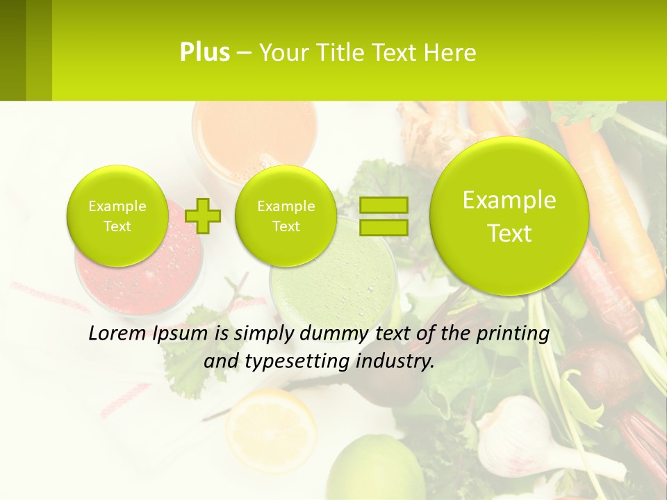 Vegetable Juice PowerPoint Template