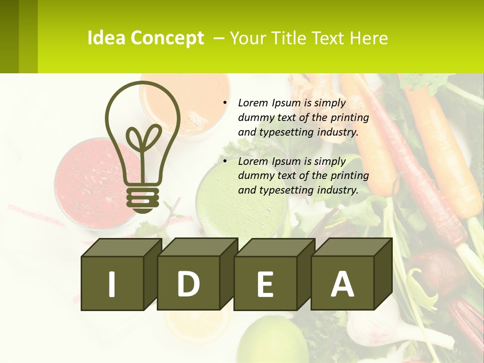 Vegetable Juice PowerPoint Template