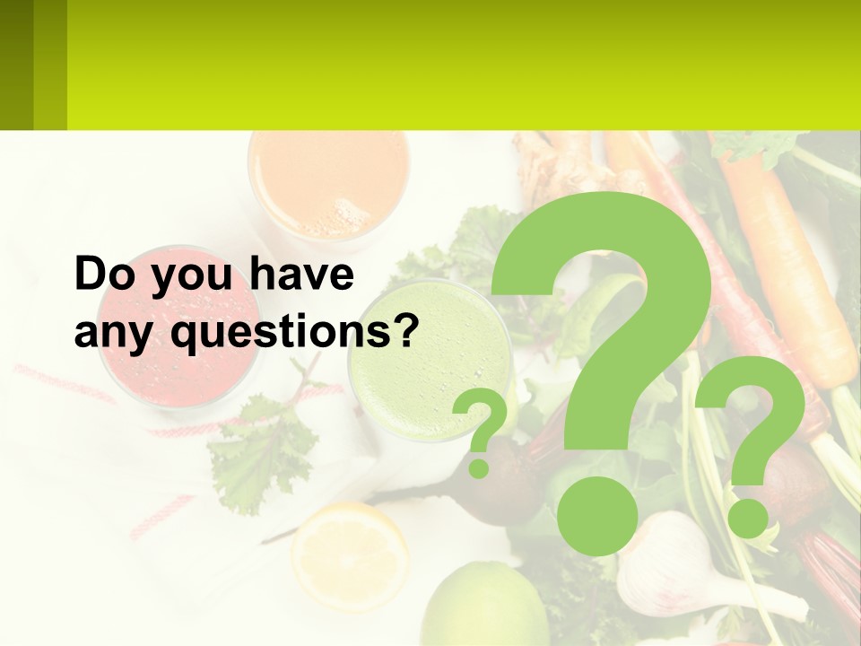 Vegetable Juice PowerPoint Template