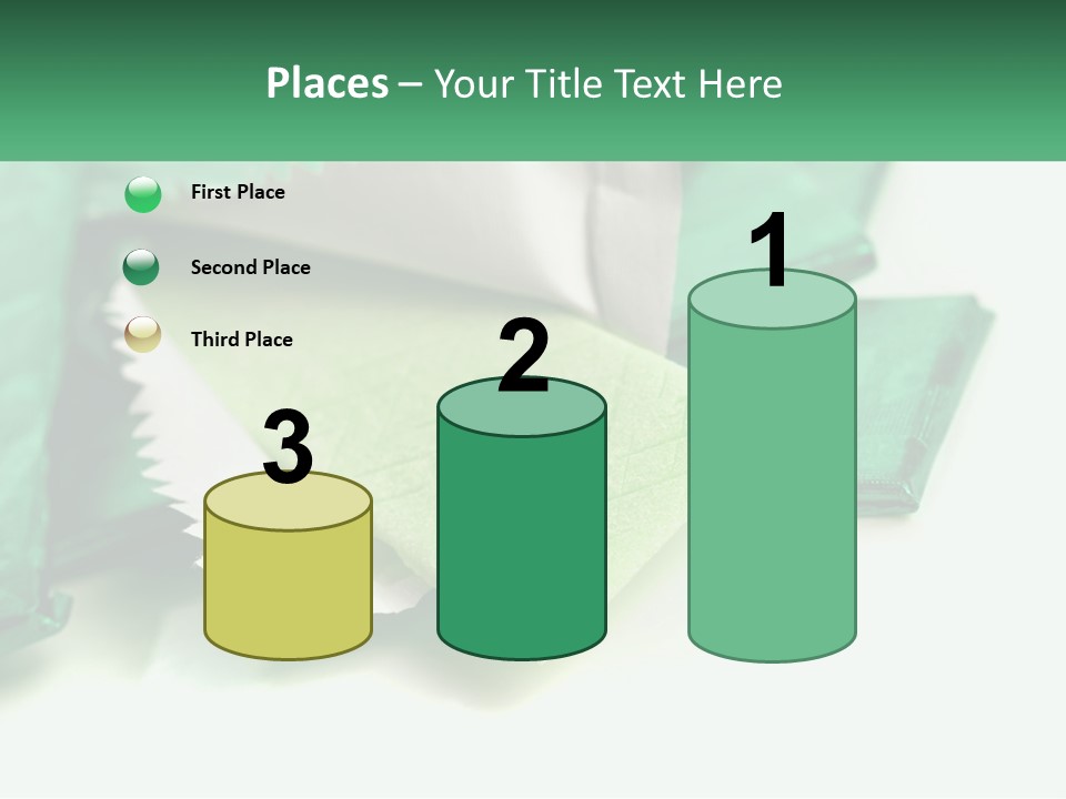 Chewing Gum Plates PowerPoint Template