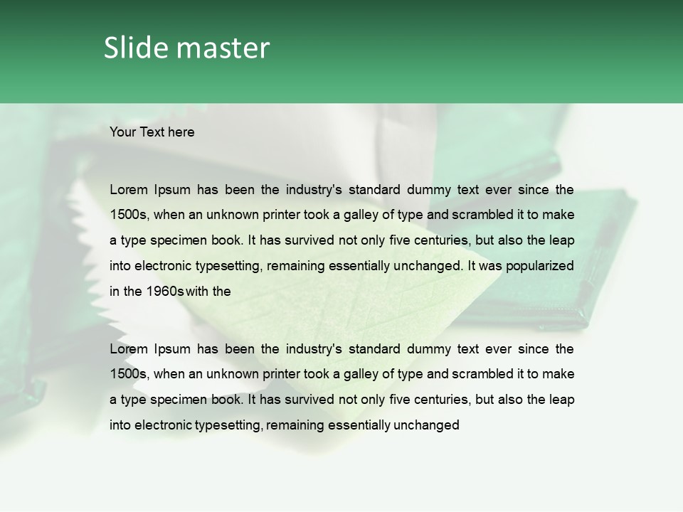 Chewing Gum Plates PowerPoint Template