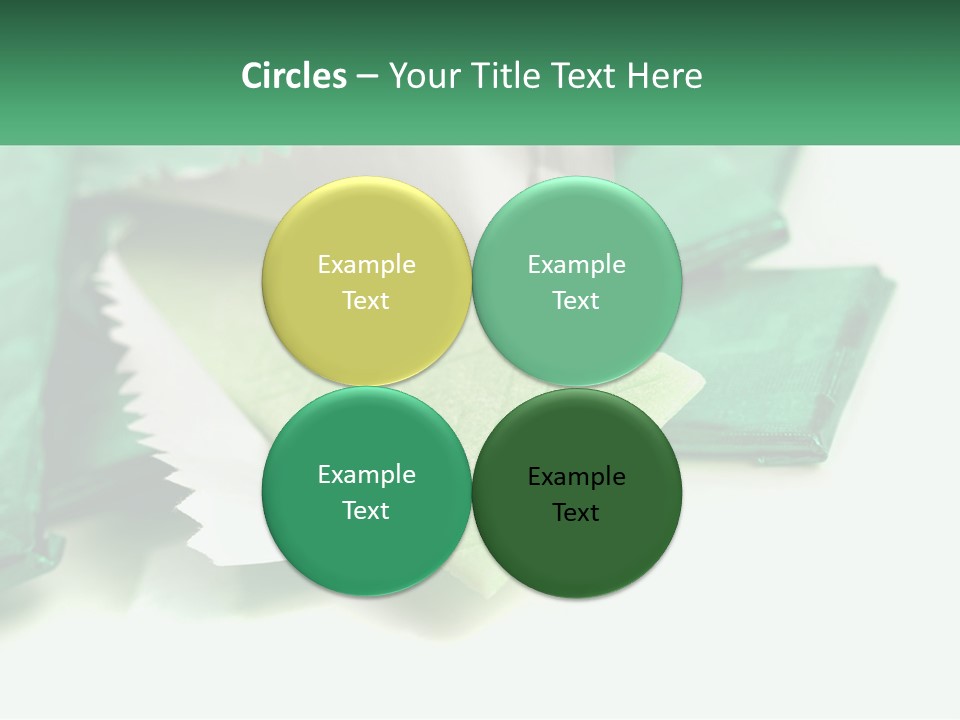Chewing Gum Plates PowerPoint Template