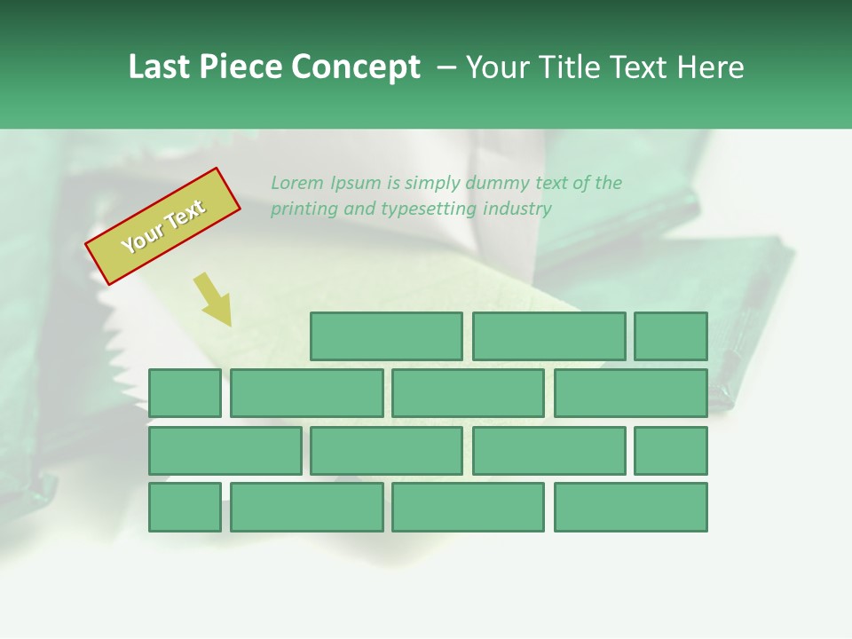 Chewing Gum Plates PowerPoint Template