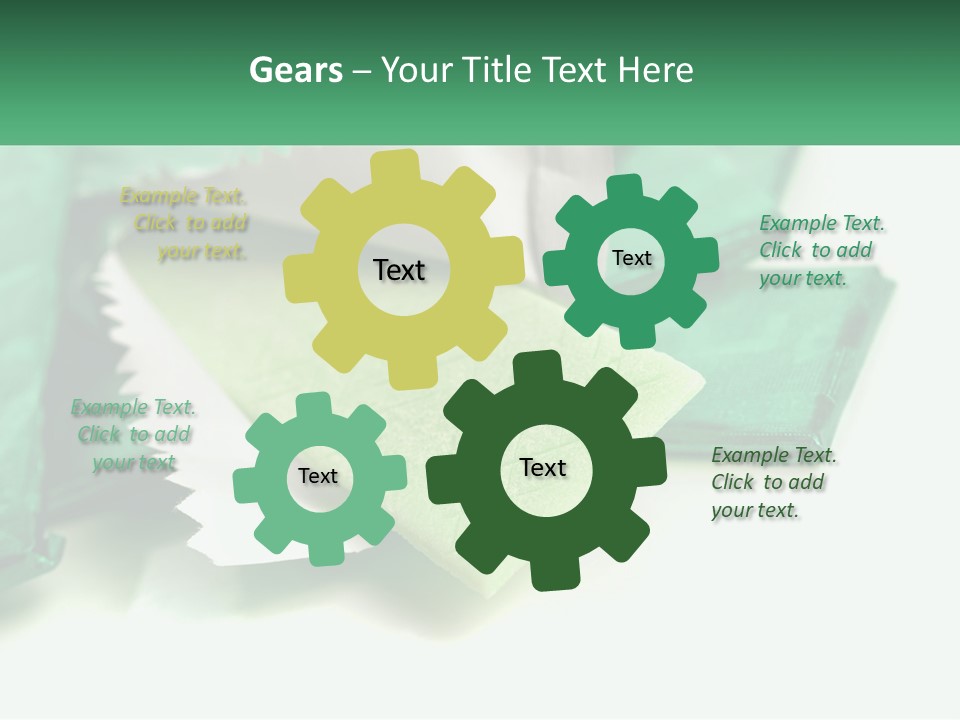 Chewing Gum Plates PowerPoint Template