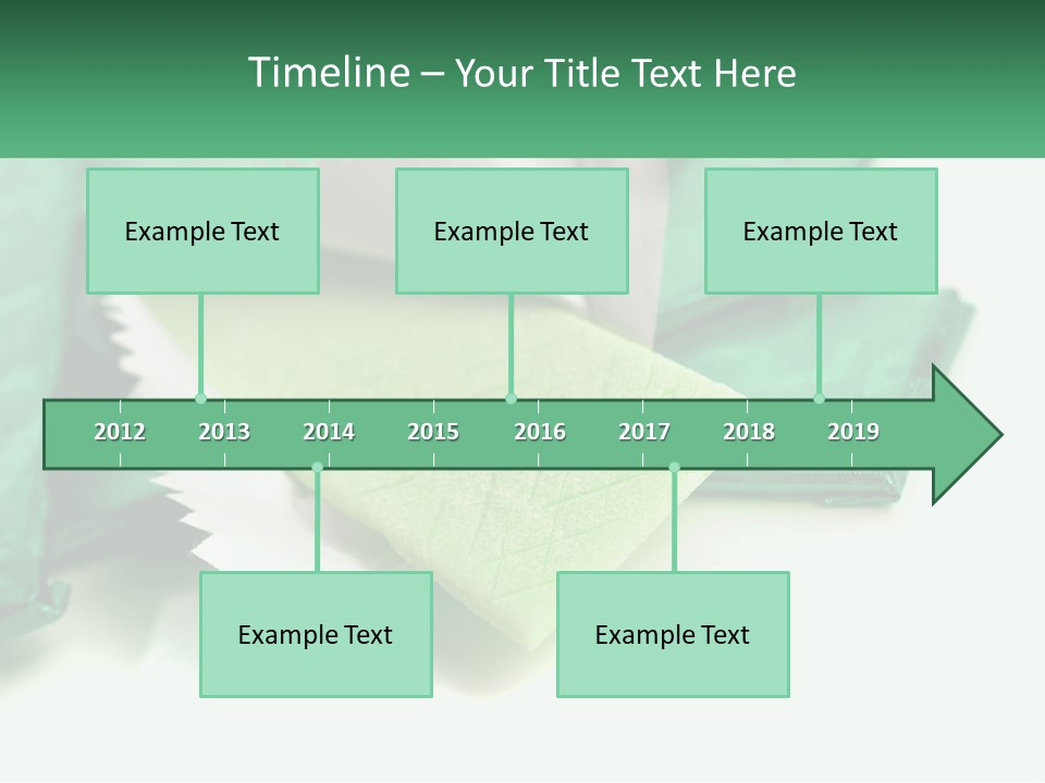 Chewing Gum Plates PowerPoint Template