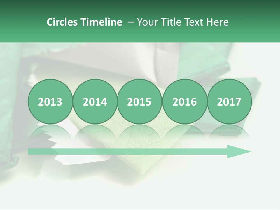 Chewing Gum Plates PowerPoint Template