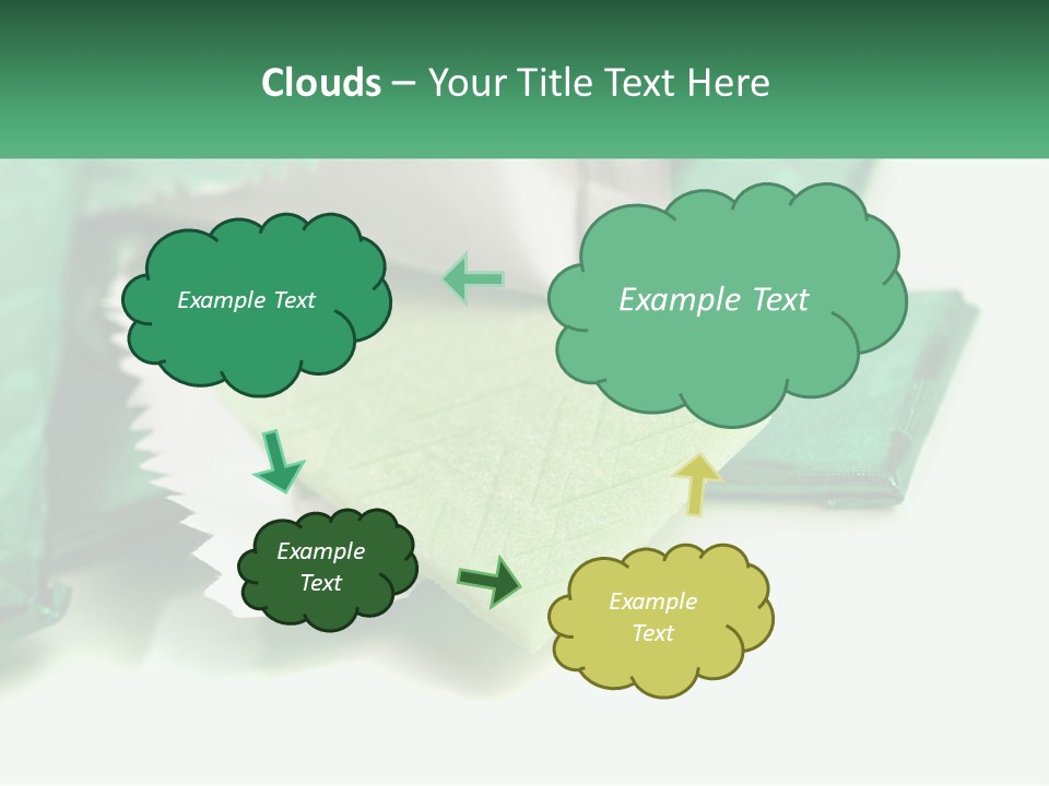 Chewing Gum Plates PowerPoint Template