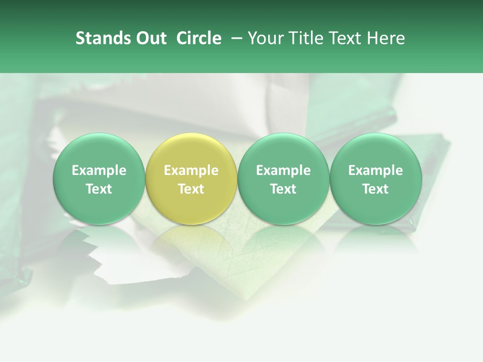 Chewing Gum Plates PowerPoint Template