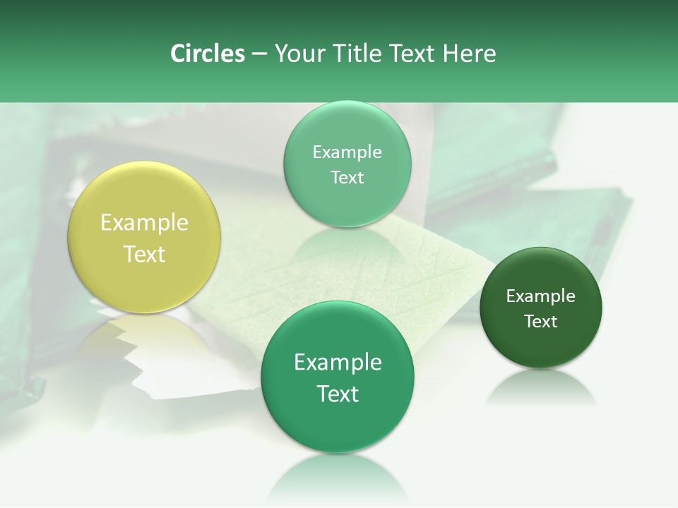 Chewing Gum Plates PowerPoint Template