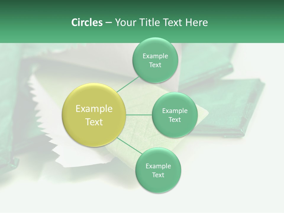Chewing Gum Plates PowerPoint Template
