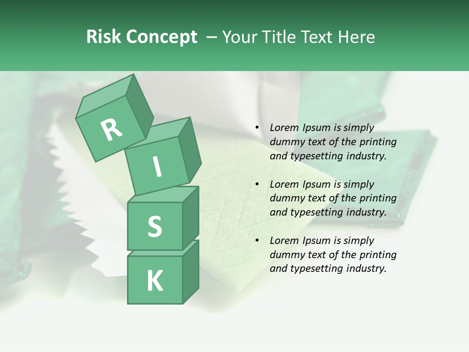 Chewing Gum Plates PowerPoint Template