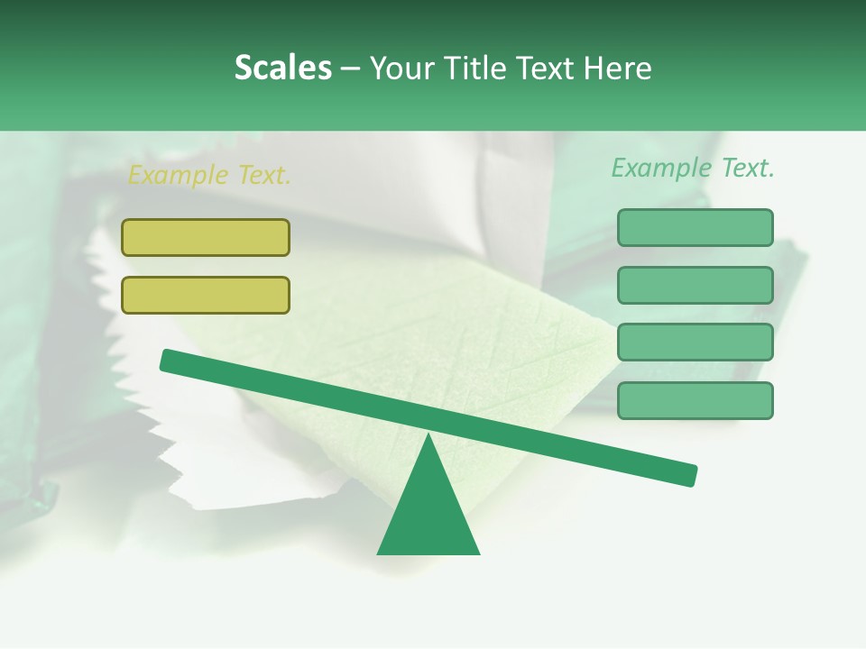 Chewing Gum Plates PowerPoint Template