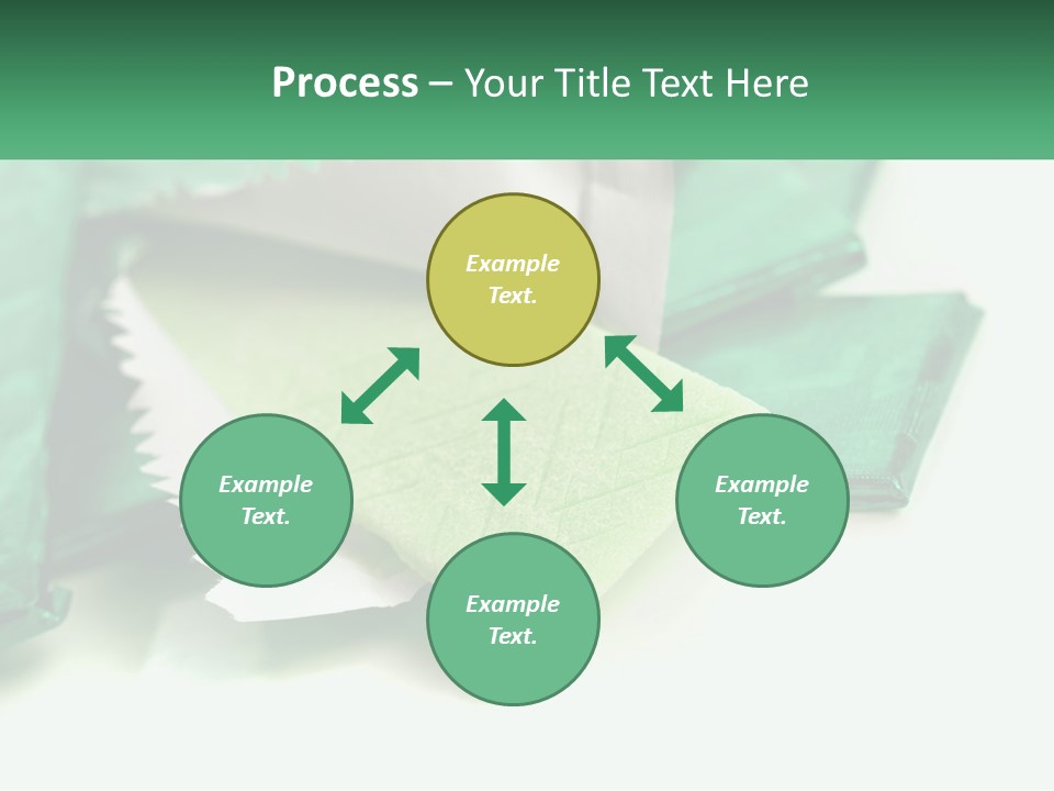 Chewing Gum Plates PowerPoint Template